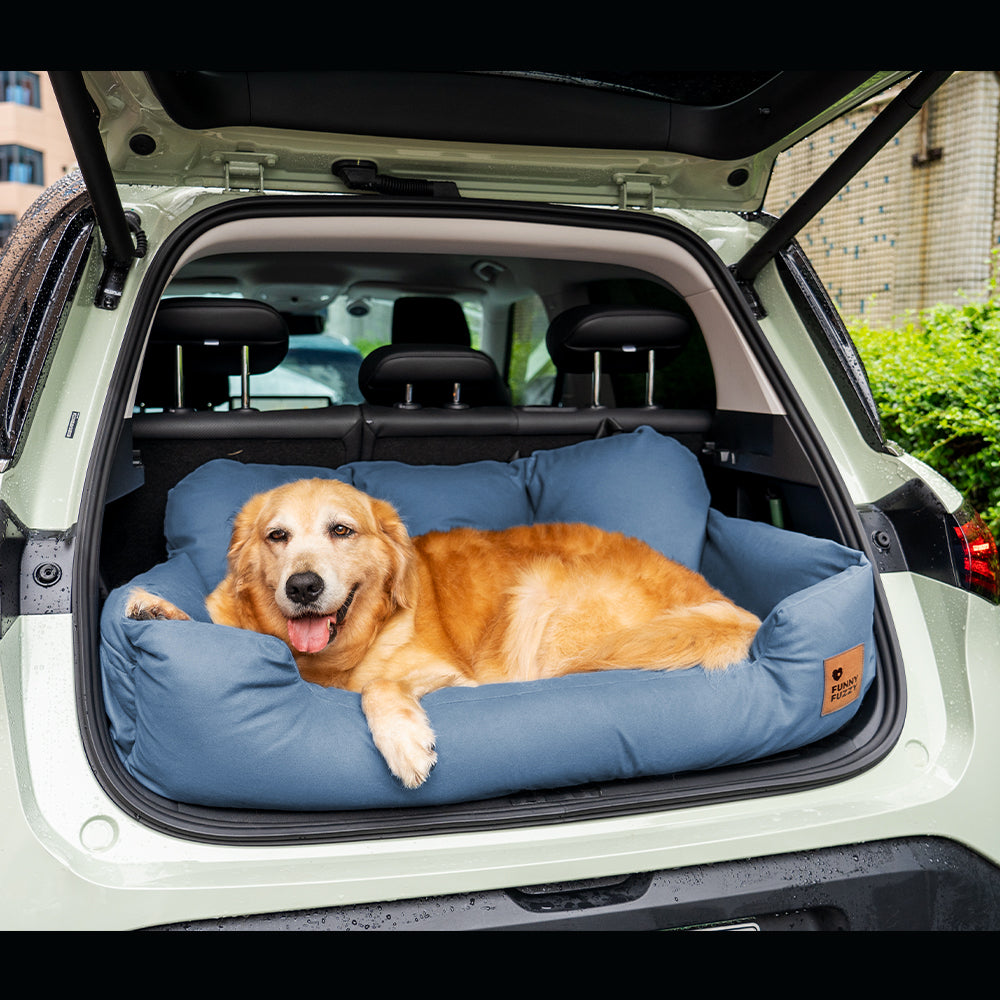 Pet Travel Bolster Safety Medium Large Dog Car Back Seat Bed