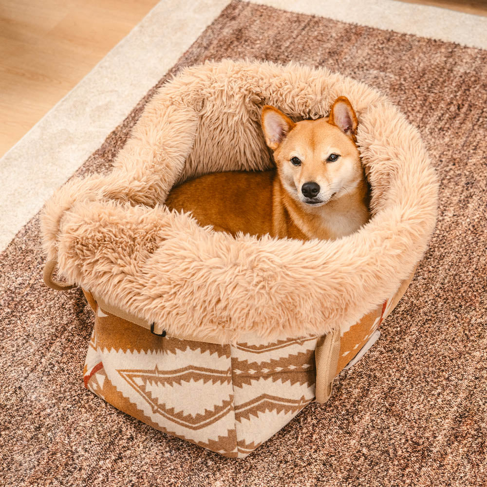 Safety Large Reversible All-Season Indie Boho Pet Carrier and Dog Snuggle Sleeping Bag - Wondernap