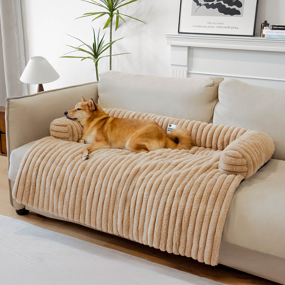 Pet Fluffy Sofa Blanket Bolster Dog Mat Couch Cover
