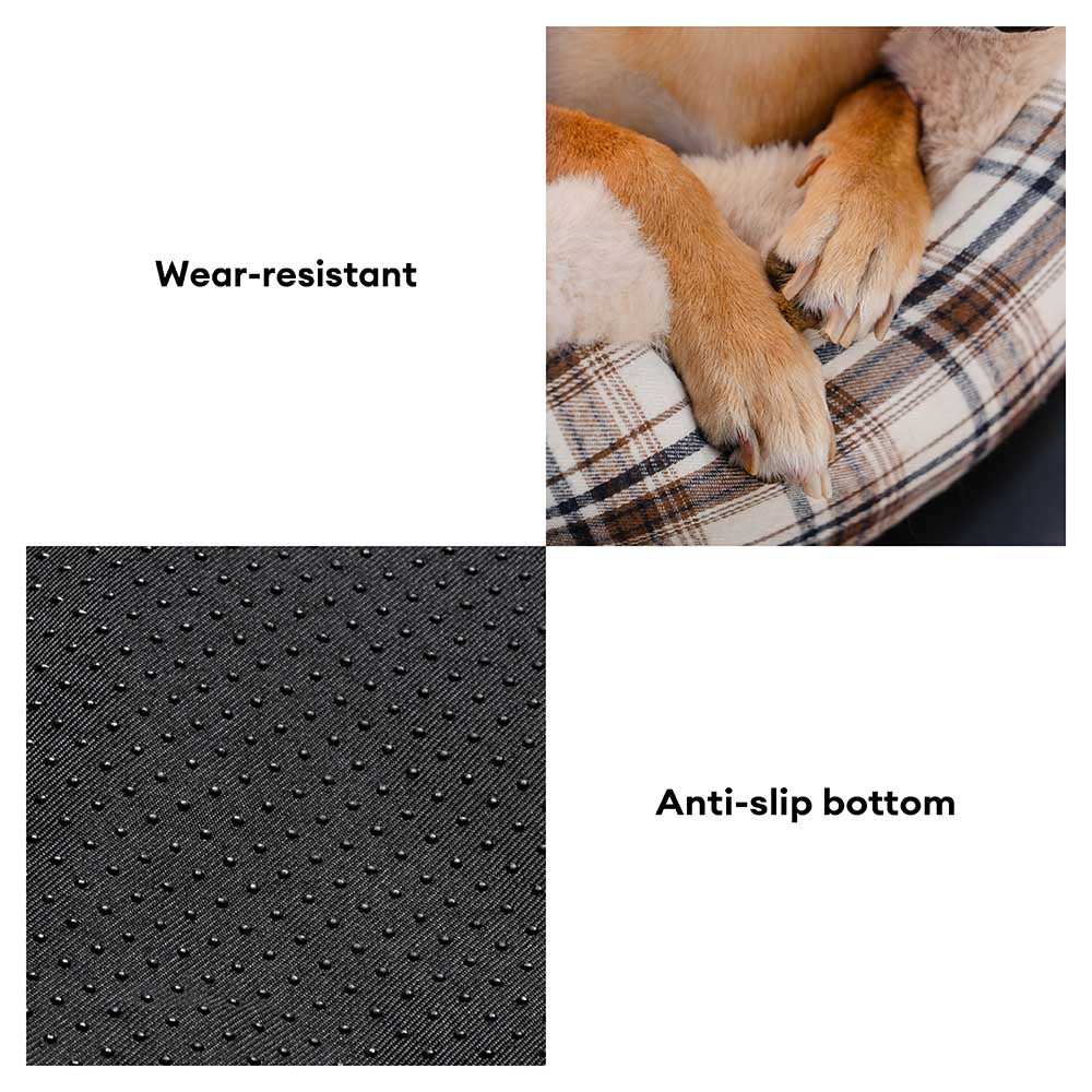 Pet Safety Large Classic Fluffy Booster Dog Car Seat-Keep Secure