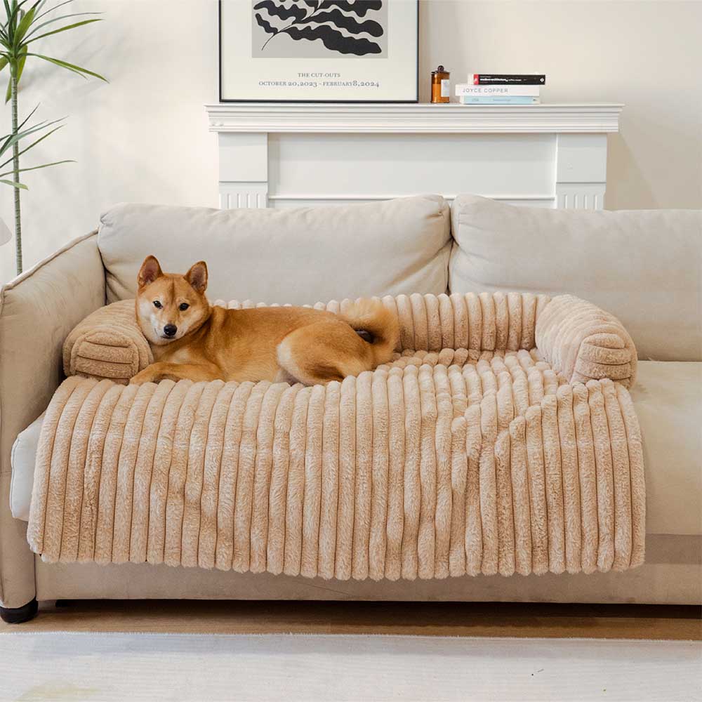 Pet Fluffy Sofa Blanket Bolster Dog Mat Couch Cover