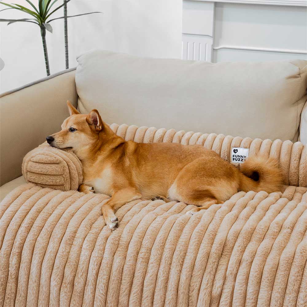Pet Fluffy Sofa Blanket Bolster Dog Mat Couch Cover