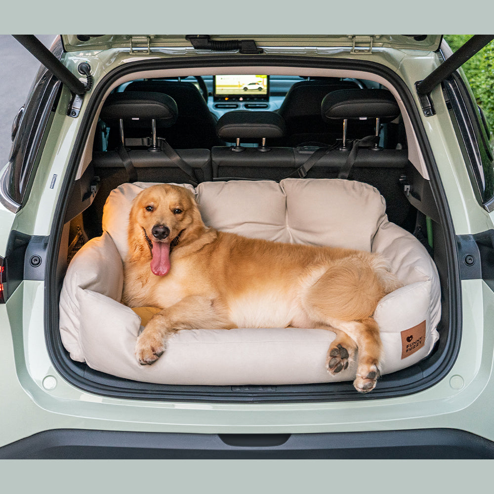 Pet Travel Bolster Safety Medium Large Dog Car Back Seat Bed