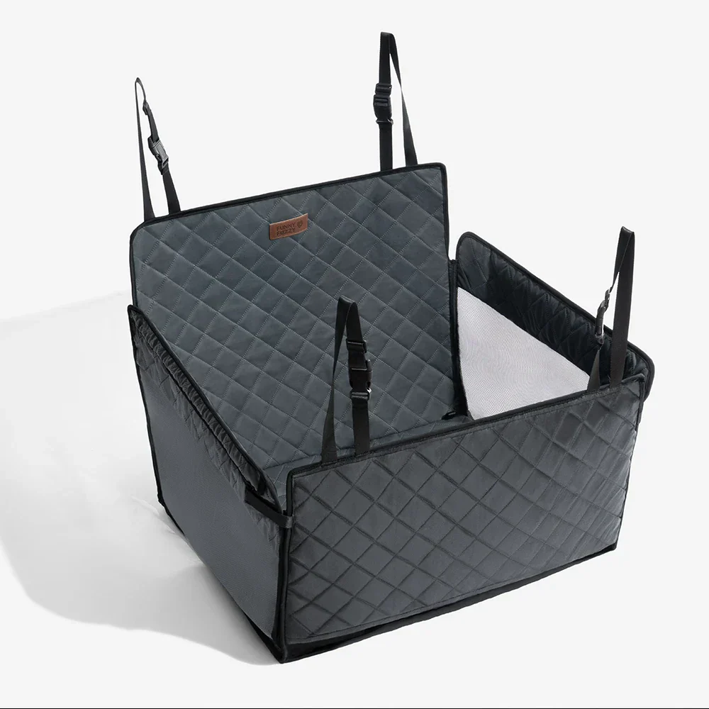 Pet Safety Sofa Premium Faux Leather Water-repellent Hammock Dog Car Seat Cover - RideProtector