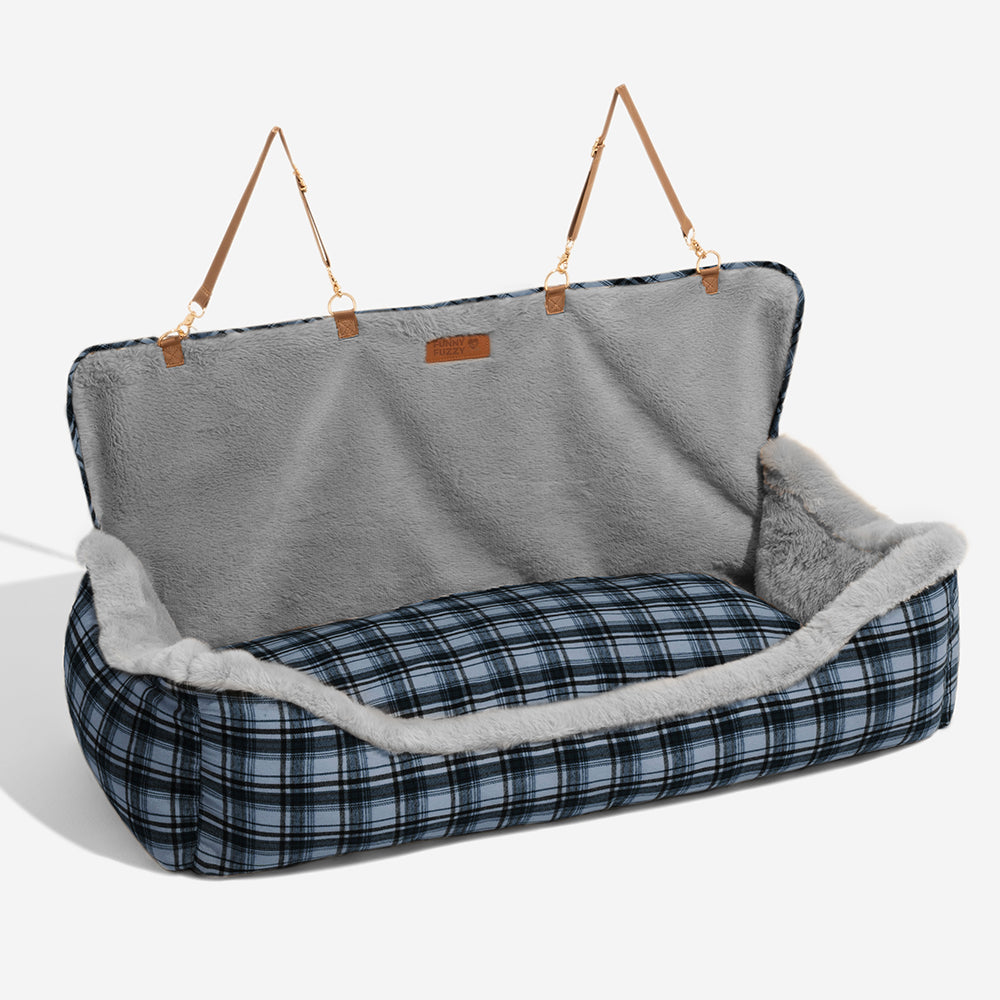 Pet Safety Large Classic Fluffy Booster Dog Car Seat-Keep Secure