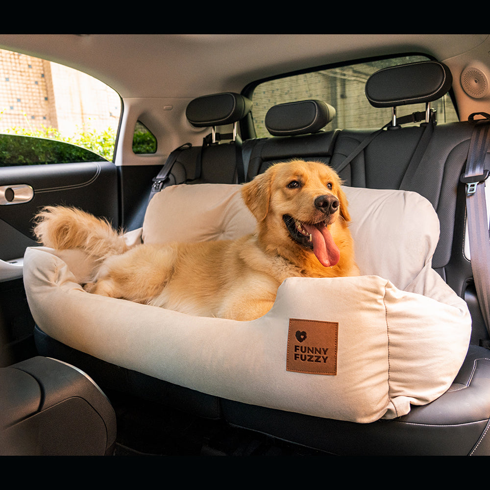 Pet Travel Bolster Safety Medium Large Dog Car Back Seat Bed