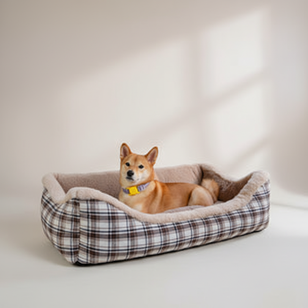 Pet Safety Large Classic Fluffy Booster Dog Car Seat-Keep Secure