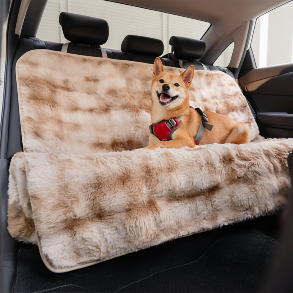 Safety Sofa Fluffy Cozy Calming Pet Blanket Car Seat Protector Cover- Surestep
