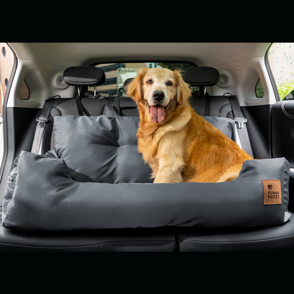 Pet Travel Bolster Safety Medium Large Dog Car Back Seat Bed