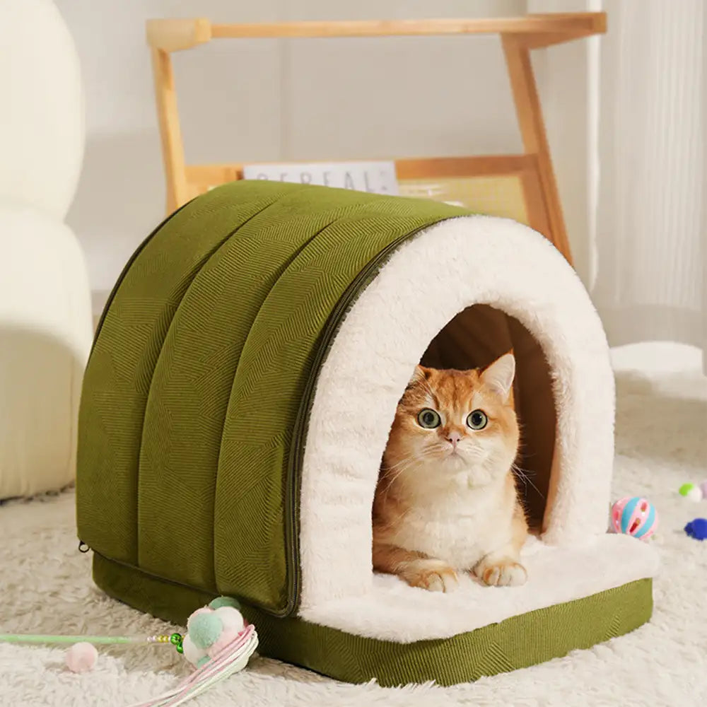 Pet Cave-Style Warm Deep Sleeping Snug Cat Cave Dog House