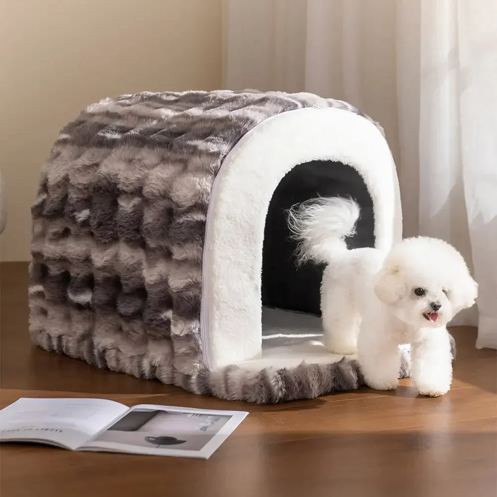 Pet Cave-Style Warm Deep Sleeping Snug Cat Cave Dog House