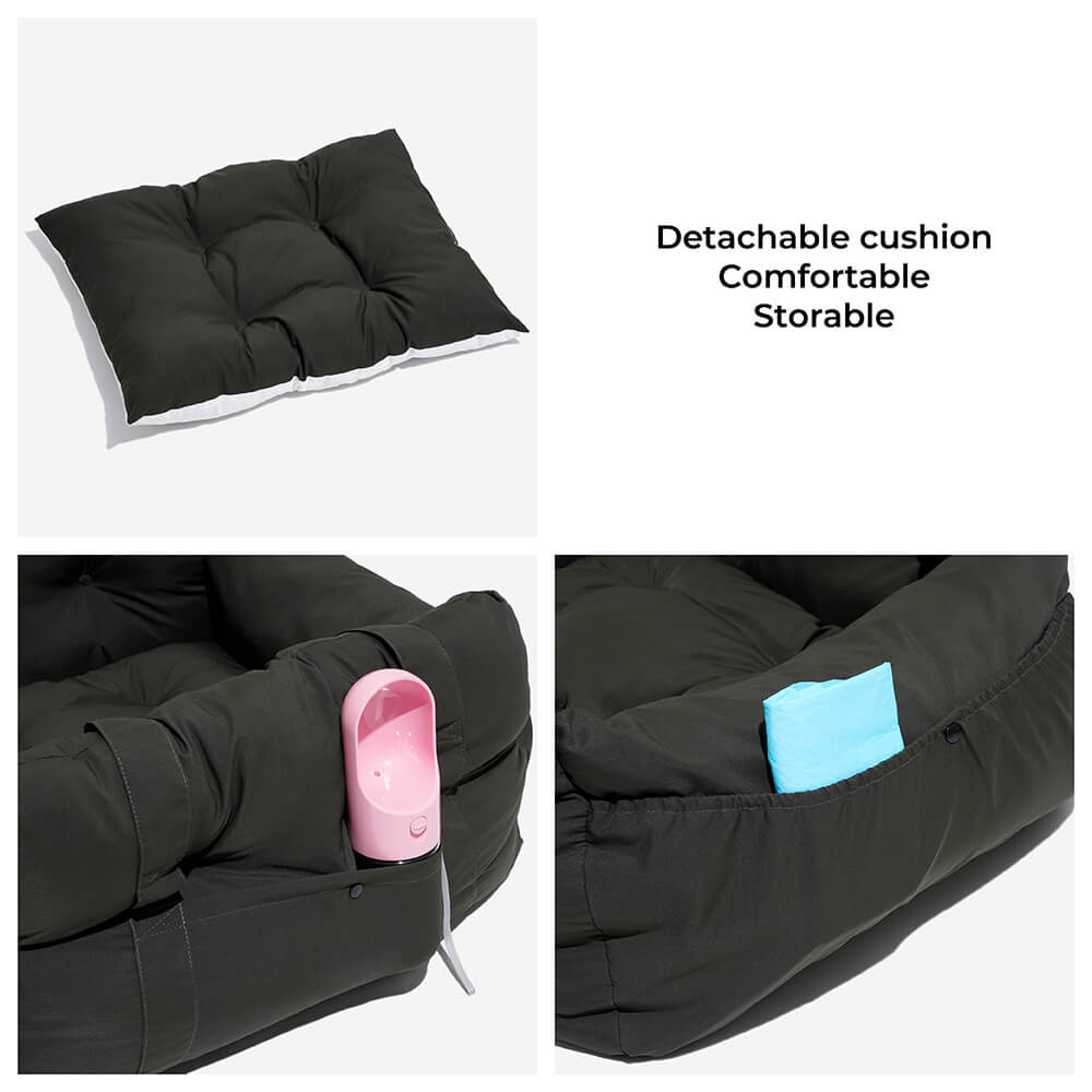 Safety Portable Leisure Outing Pet Bolster Large Dog Car Seat Bed