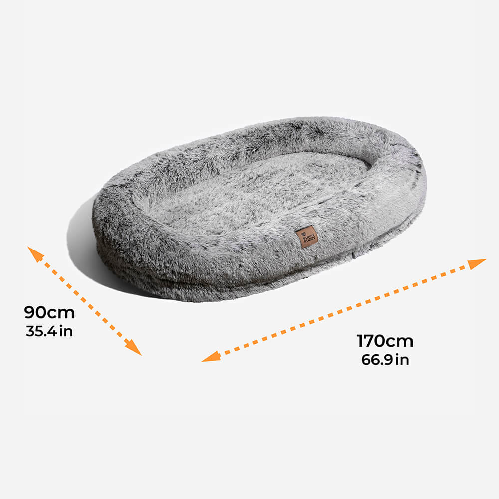 Pet Luxury Super Large Sleep Deeper Oval Bed Human Dog Bed