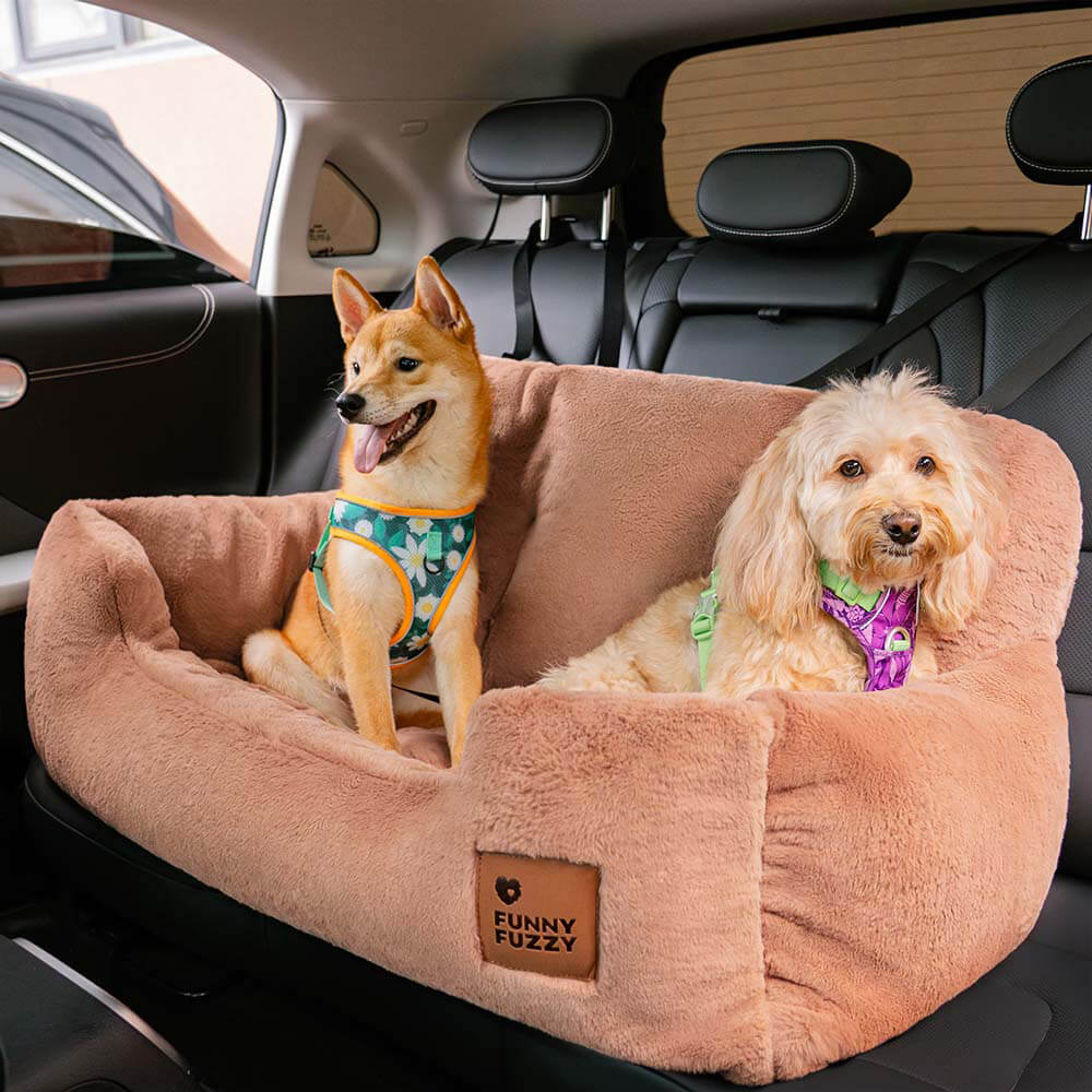 Pet Travel Bolster Safety Medium Large Dog Car Back Seat Bed