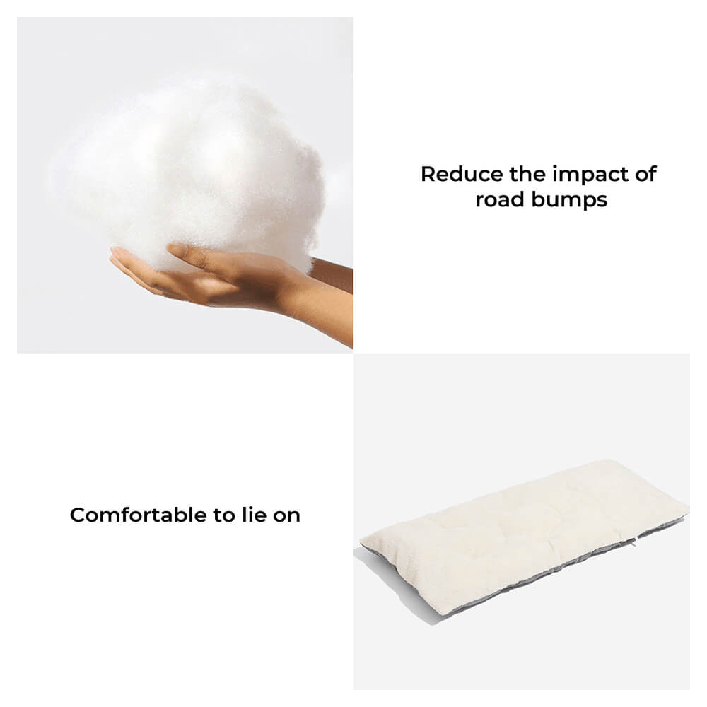 Pet Travel Bolster Safety Medium Large Dog Car Back Seat Bed