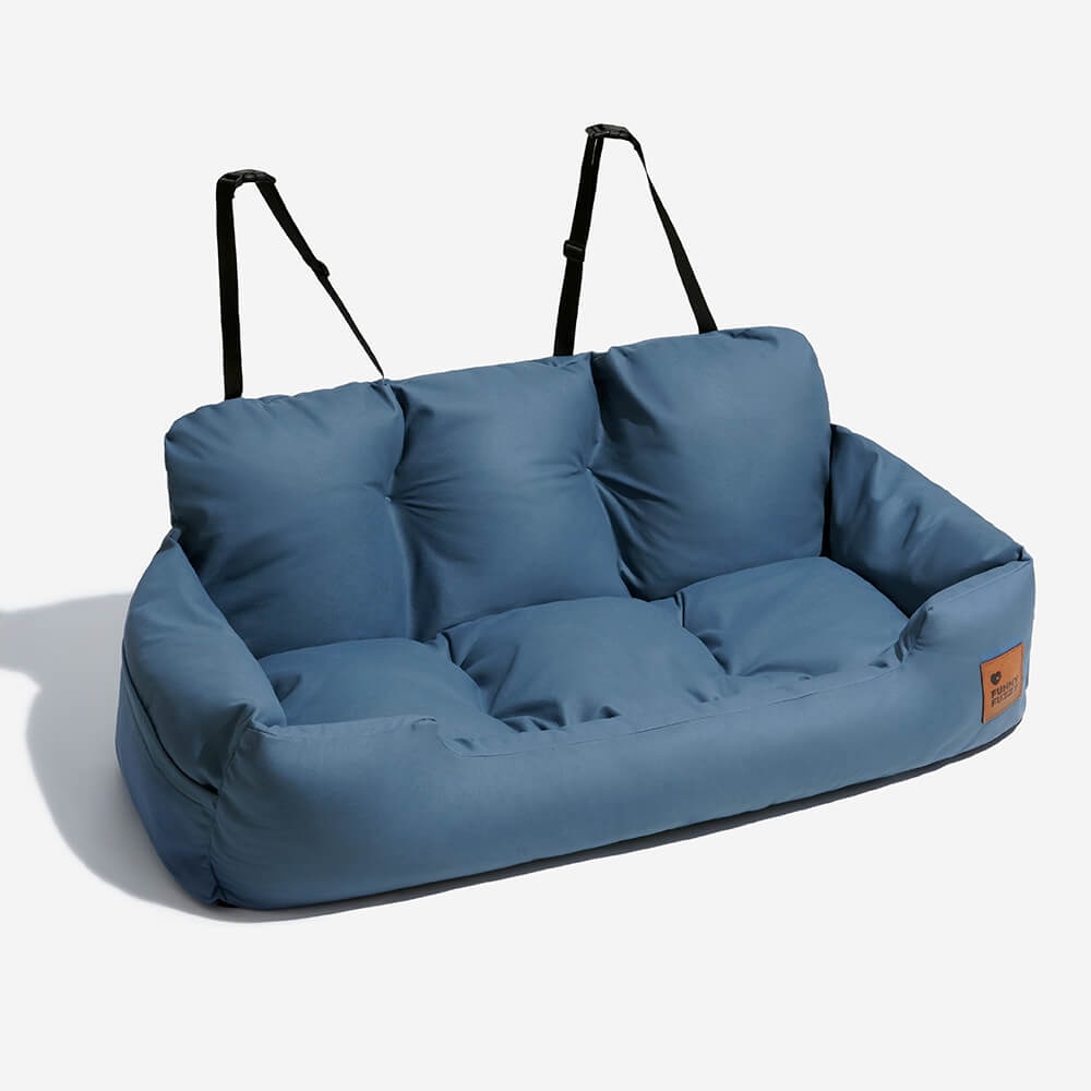 Pet Travel Bolster Safety Medium Large Dog Car Back Seat Bed