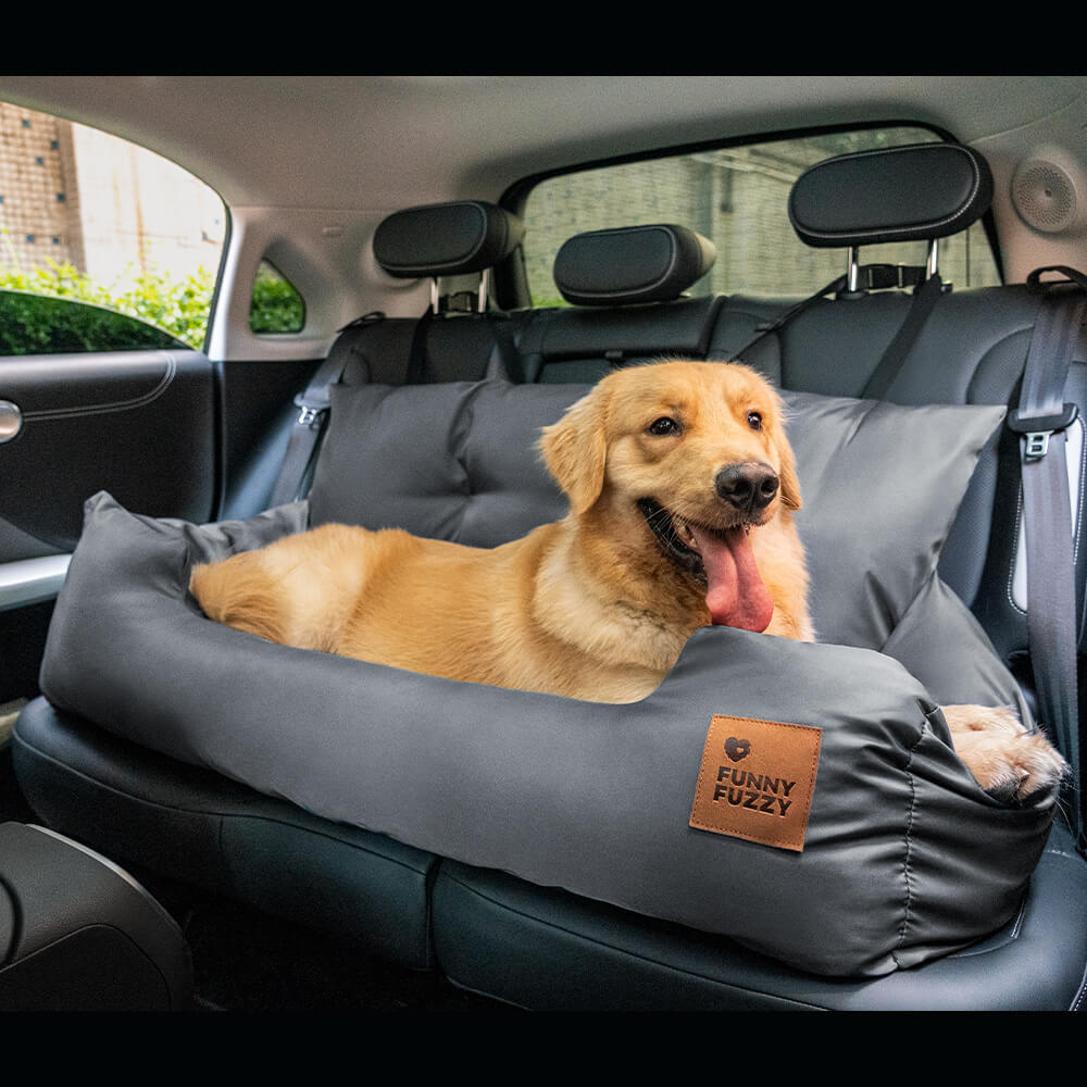Pet Travel Bolster Safety Medium Large Dog Car Back Seat Bed