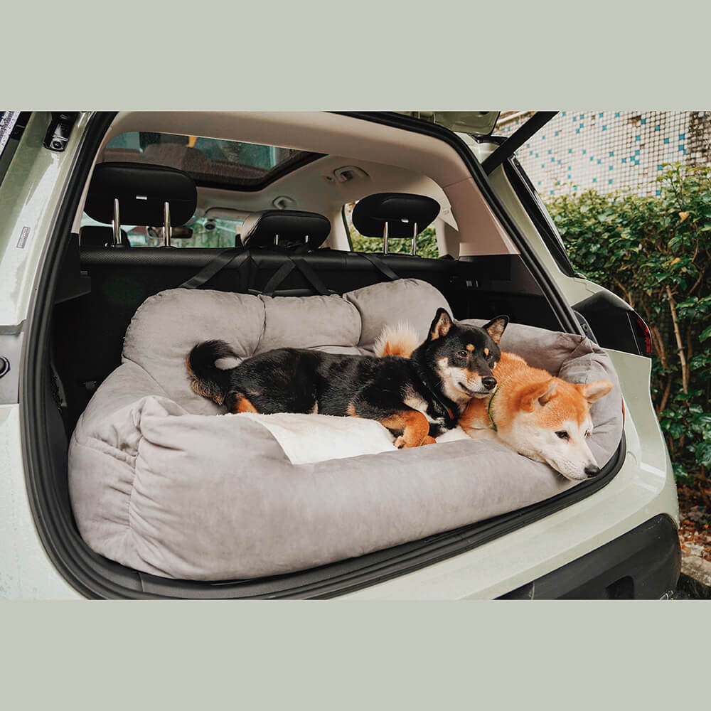 Pet Travel Bolster Safety Medium Large Dog Car Back Seat Bed