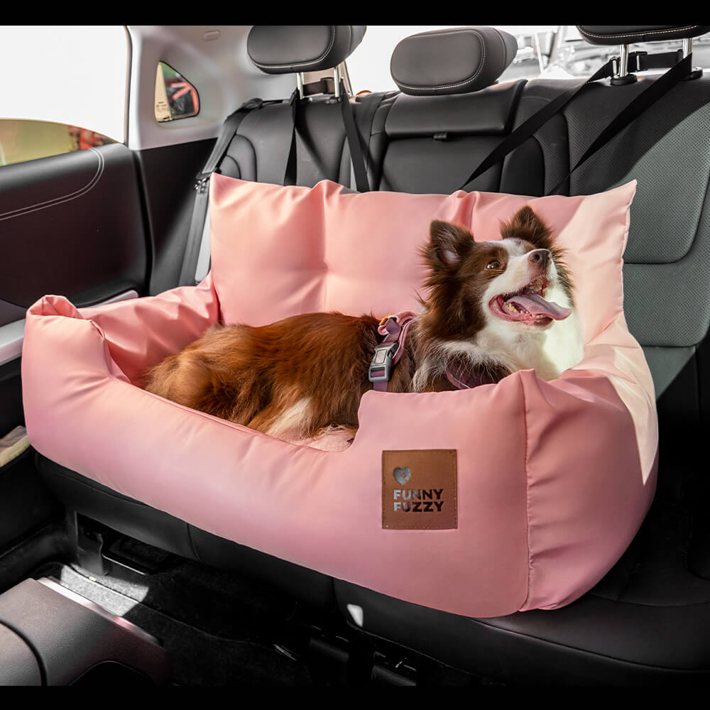 Pet Travel Bolster Safety Medium Large Dog Car Back Seat Bed