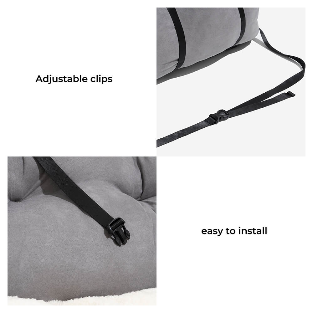 Pet Travel Bolster Safety Medium Large Dog Car Back Seat Bed