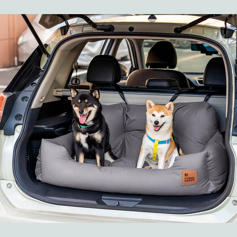 Pet Travel Bolster Safety Medium Large Dog Car Back Seat Bed