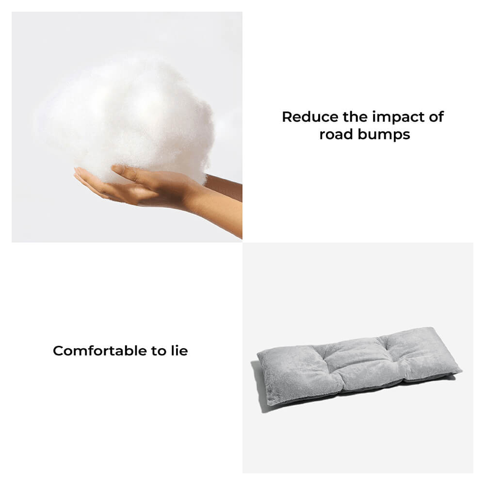 Pet Travel Bolster Safety Waterproof Medium Large Dog Car Back Seat Bed