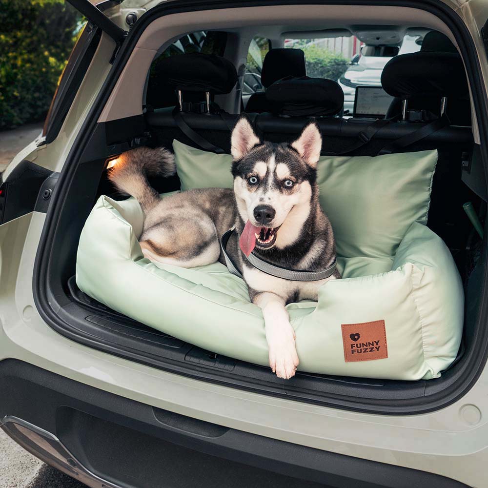 Pet Travel Bolster Safety Medium Large Dog Car Back Seat Bed