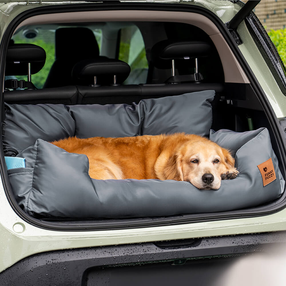 Pet Travel Bolster Safety Waterproof Medium Large Dog Car Back Seat Bed