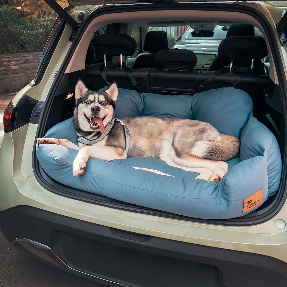 Pet Travel Bolster Safety Medium Large Dog Car Back Seat Bed