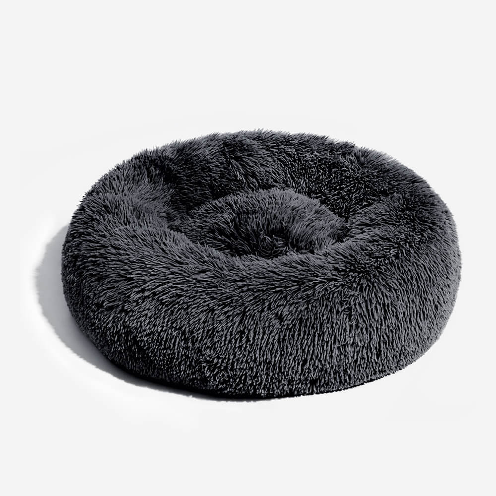 Pet Fuzzy Round Fluffy Dog Bed
