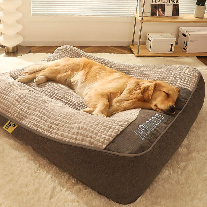 Pet Large Thick Scratch-resistant Spine Protection Dog Cushion Bed