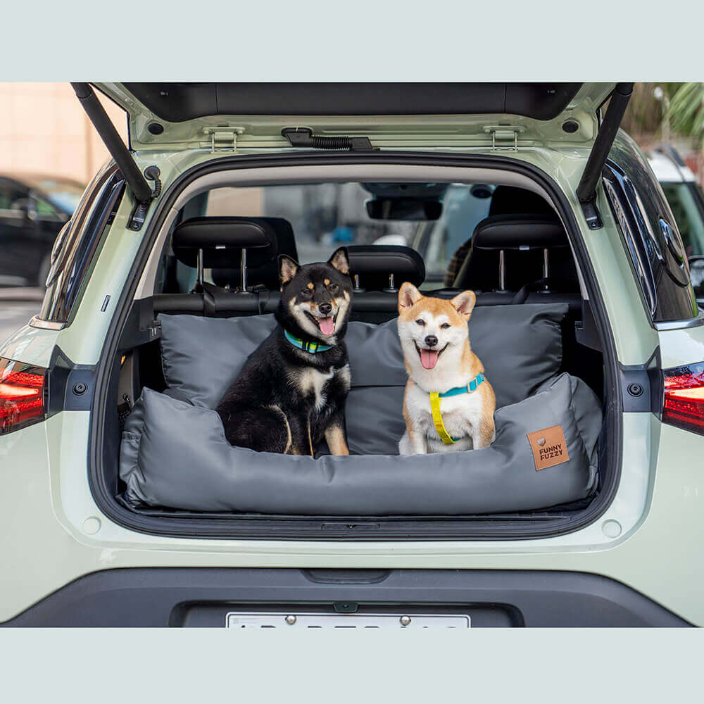 Pet Travel Bolster Safety Waterproof Medium Large Dog Car Back Seat Bed