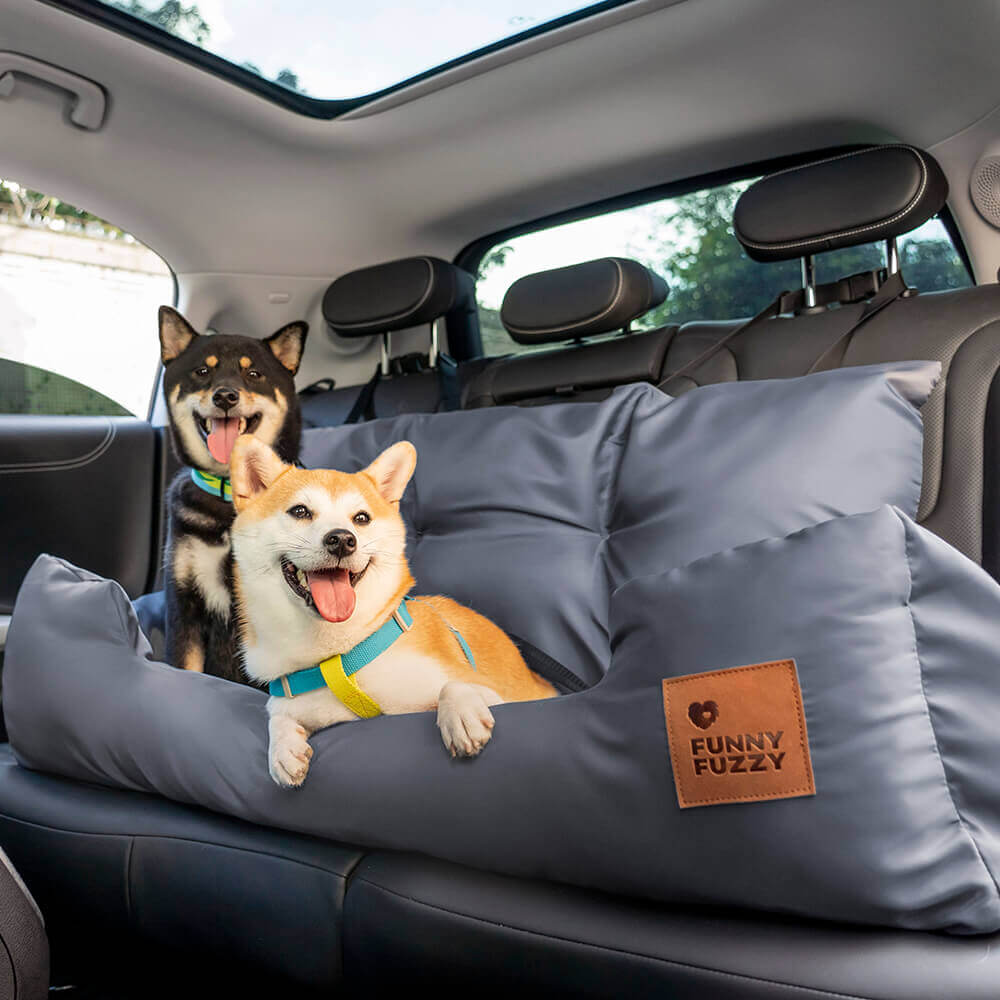 Pet Travel Bolster Safety Waterproof Medium Large Dog Car Back Seat Bed