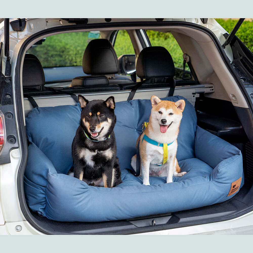 Pet Travel Bolster Safety Waterproof Medium Large Dog Car Back Seat Bed