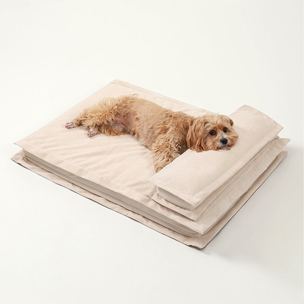 Pet Anti-Anxiety with Sponge Support Deep Sleeping Dog Bed