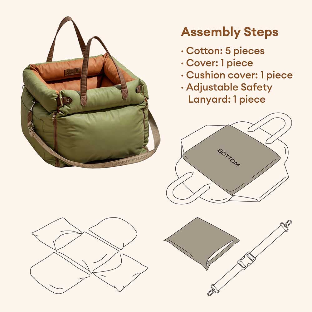 Pet Safety Urban Voyager Dog Car Booster Bed