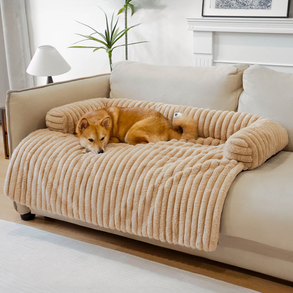Pet Fluffy Sofa Blanket Bolster Dog Mat Couch Cover