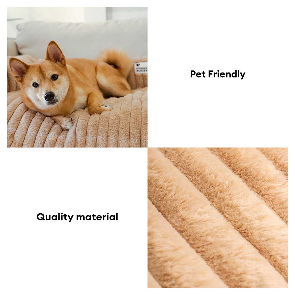 Pet Fluffy Sofa Blanket Bolster Dog Mat Couch Cover
