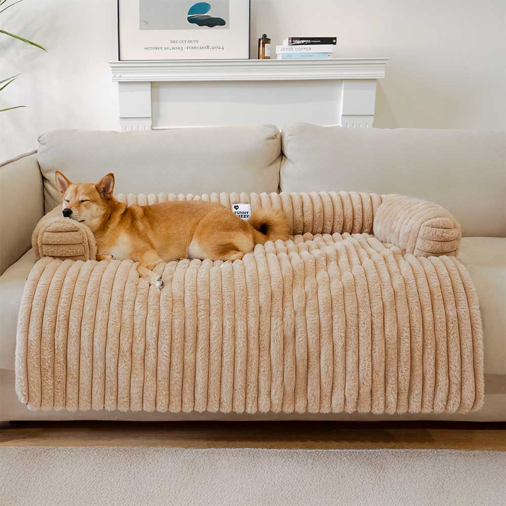 Pet Fluffy Sofa Blanket Bolster Dog Mat Couch Cover
