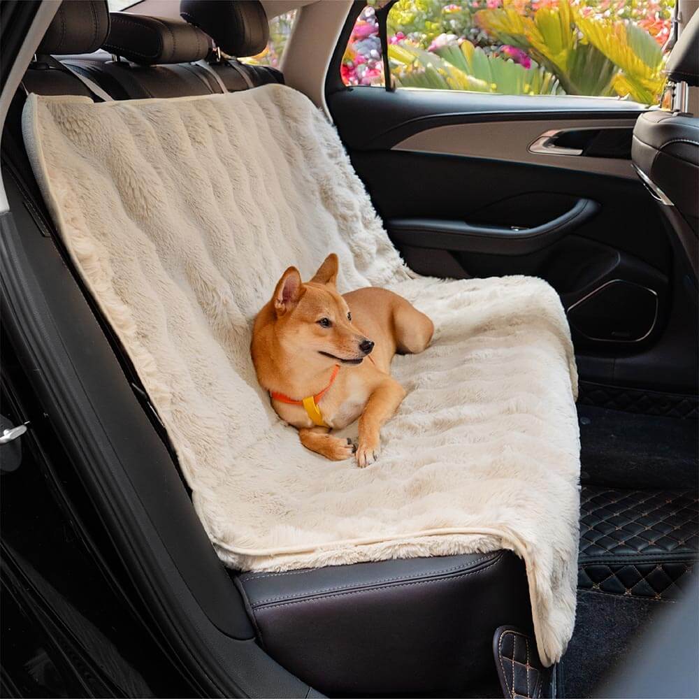 Safety Sofa Fluffy Cozy Calming Pet Blanket Car Seat Protector Cover- Surestep