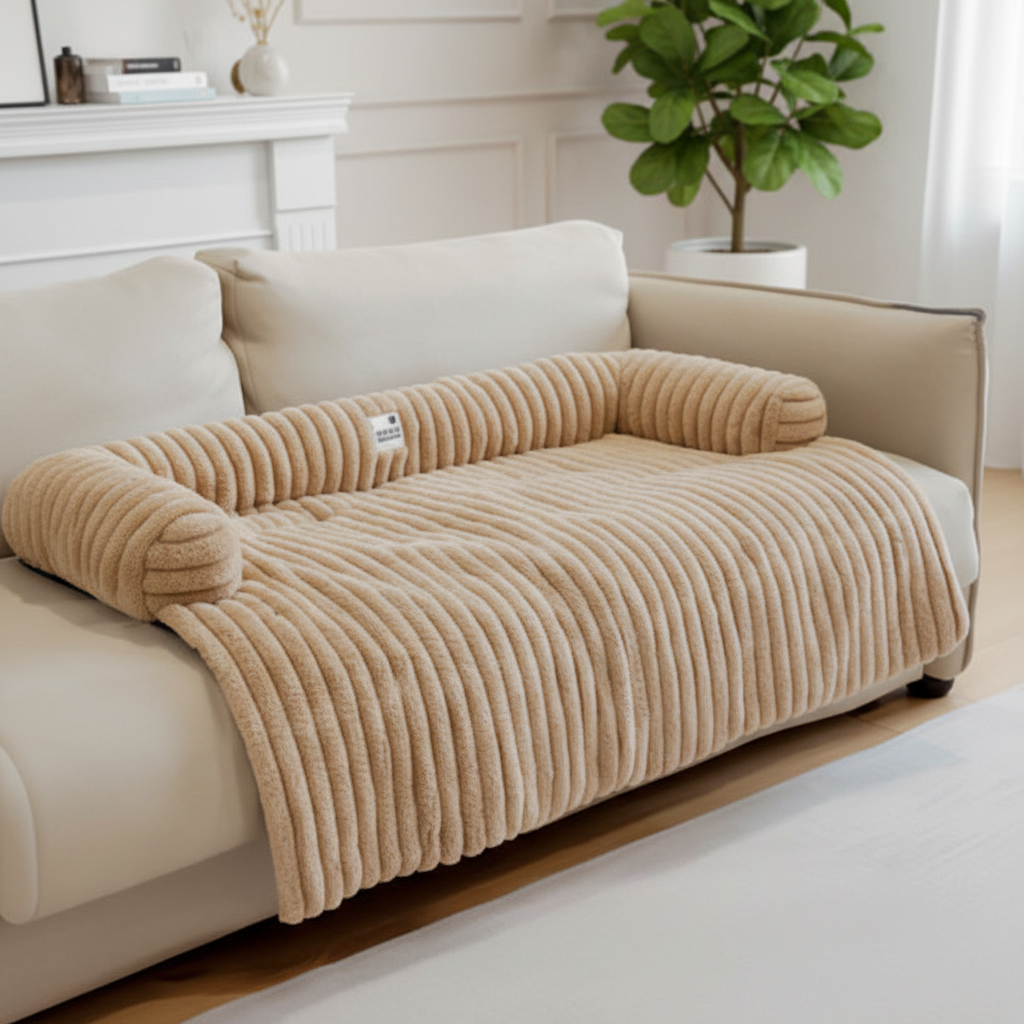 Pet Fluffy Sofa Blanket Bolster Dog Mat Couch Cover