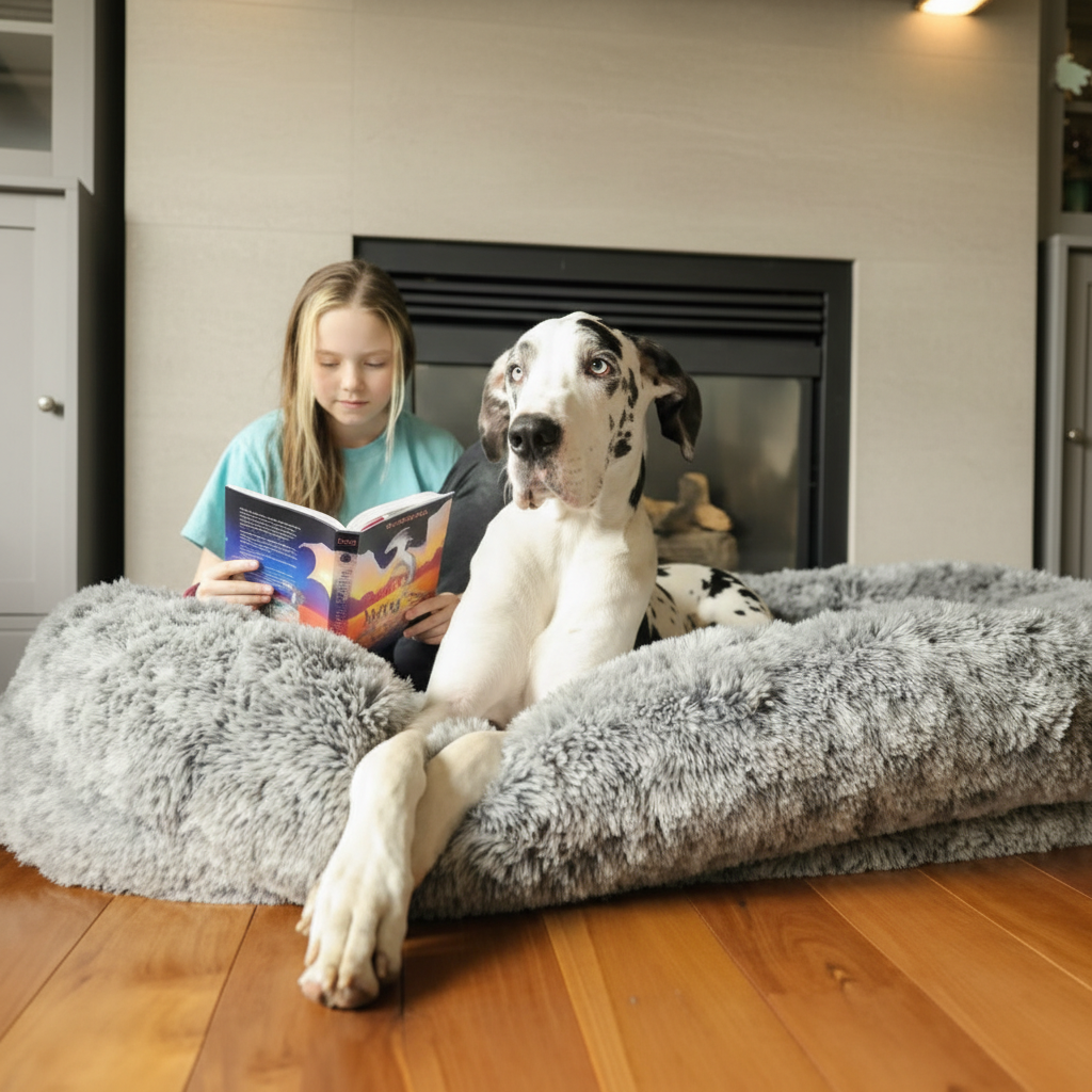 Pet Luxury Super Large Sleep Deeper Oval Bed Human Dog Bed