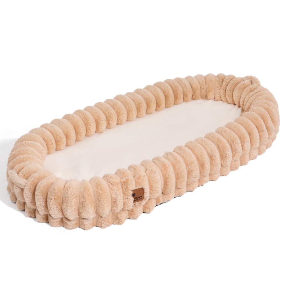Pet Creamy Plush Super Large Donut Human Dog Bed - Cuddle Cradle