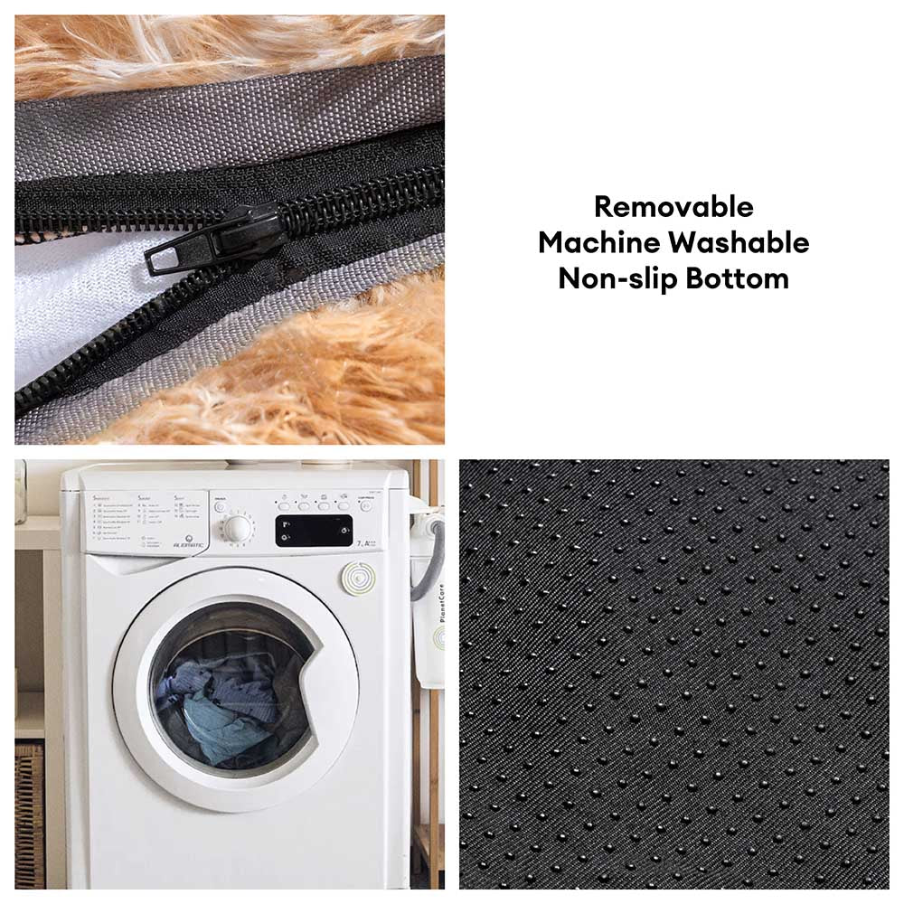 Pet Creamy Plush Super Large Donut Human Dog Bed - Cuddle Cradle