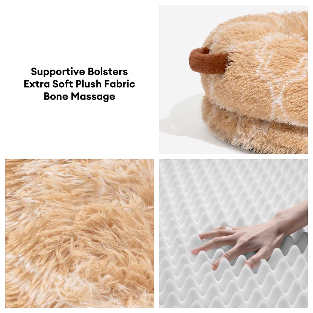 Pet Creamy Plush Super Large Donut Human Dog Bed - Cuddle Cradle