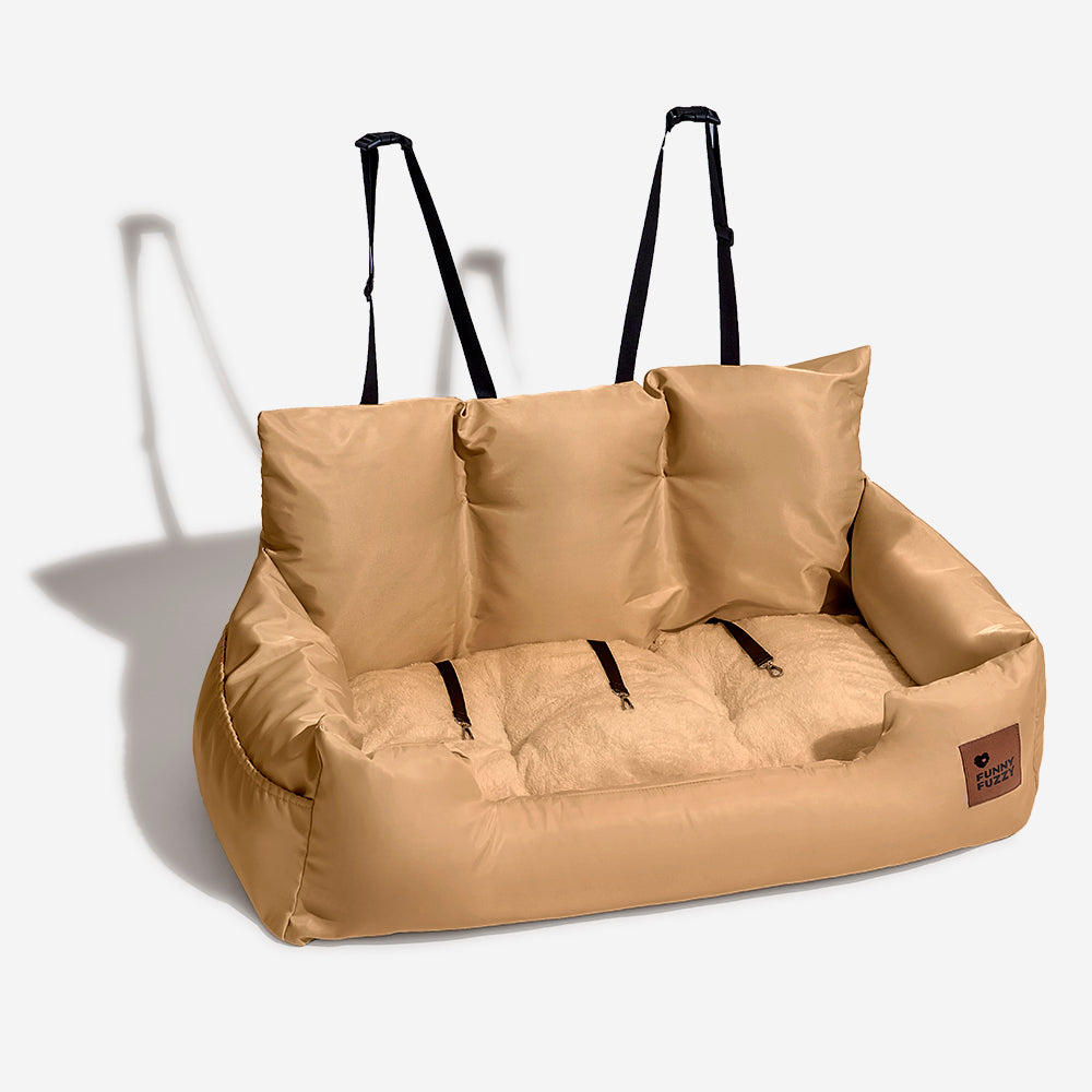 Pet Travel Bolster Safety Medium Large Dog Car Back Seat Bed