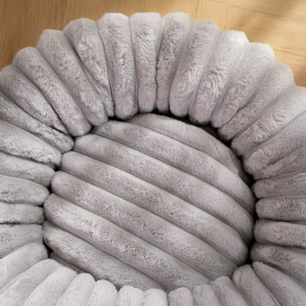 Pet Ultra-Soft Plush Round Donut Support Dog & Cat Bed