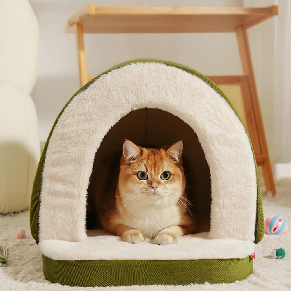 Pet Cave-Style Warm Deep Sleeping Snug Cat Cave Dog House