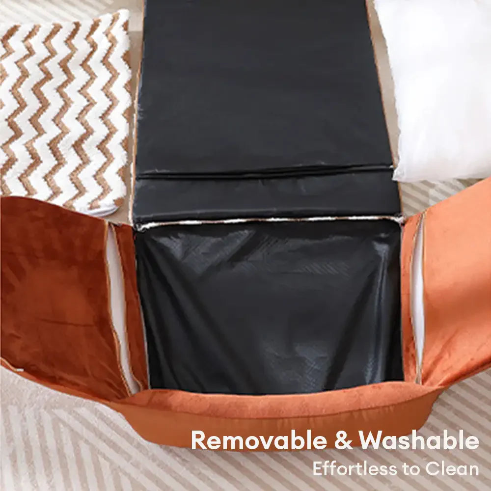 Pet Cozy Cabin Portable Semi-Enclosed Dog Bed with Roof Warming And Durable