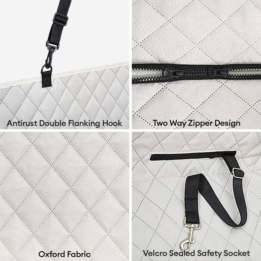 Safety Sofa Waterproof Multi-Use Car Dog Seat Cover – Convertible Back Seat Protector for Pets